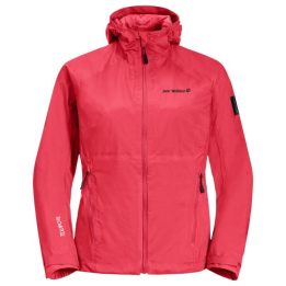 Moteriška striukė nuo vėjo Jack Wolfskin Tasman 2L, raudona