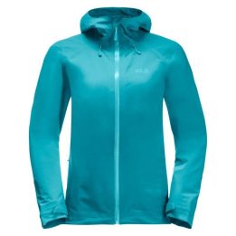 Moteriška neperšlampama striukė Jack Wolfskin Highest Peak, jūros spalvos