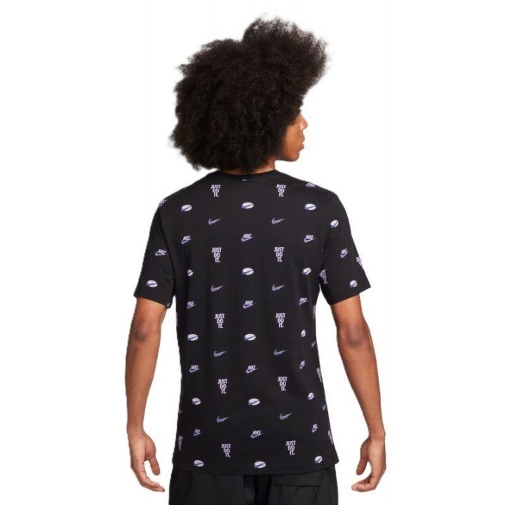 Vyriški medvilniniai marškinėliai Nike Sportswear, juodi