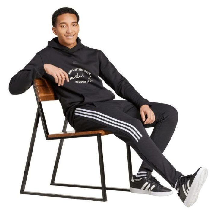 Vyriškos sportinės kelnės adidas House of Tiro Fleece, juodos