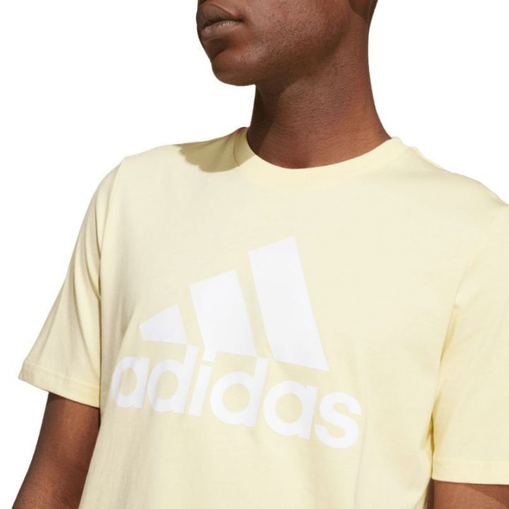 Vyriški medvilniniai marškinėliai adidas Essentials, geltoni
