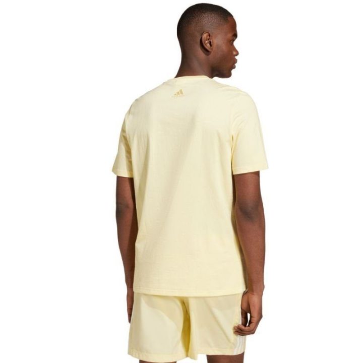 Vyriški medvilniniai marškinėliai adidas Essentials, geltoni