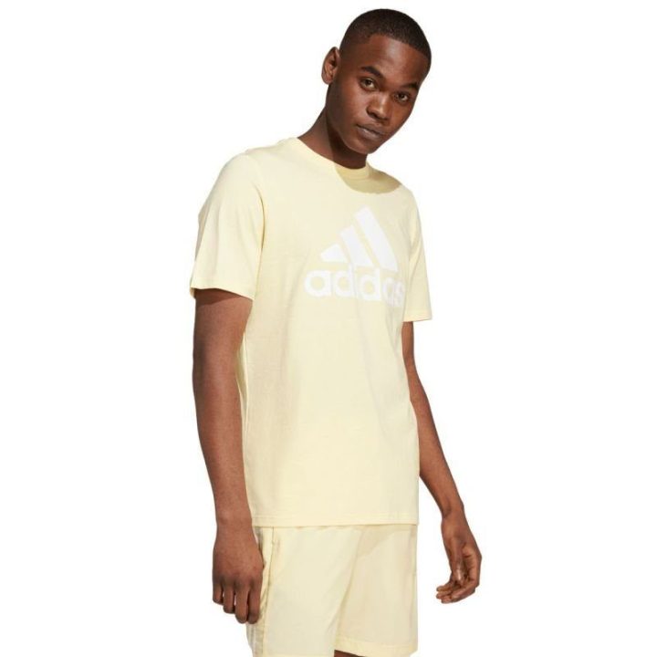 Vyriški medvilniniai marškinėliai adidas Essentials, geltoni