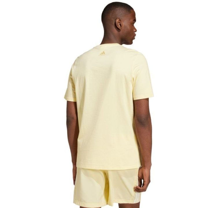 Vyriški medvilniniai marškinėliai adidas Essentials, geltoni