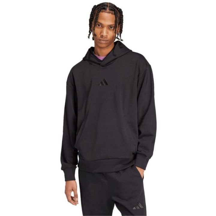 Vyriškas medvilninis džemperis adidas All Szn Fleece, juodas