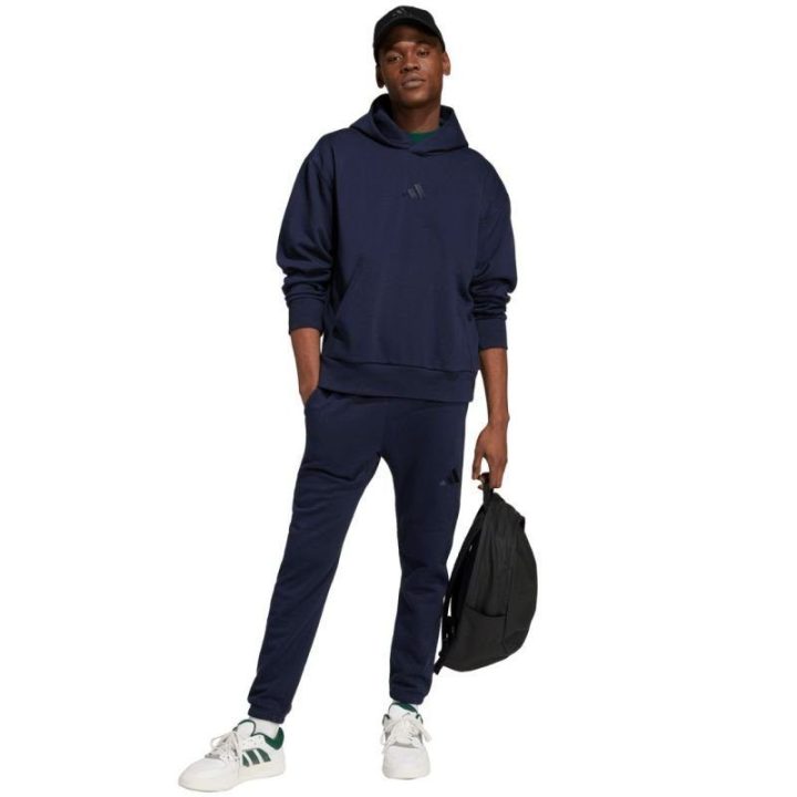 Vyriškas džemperis su gobtuvu adidas All Szn Fleece, tamsiai mėlynas
