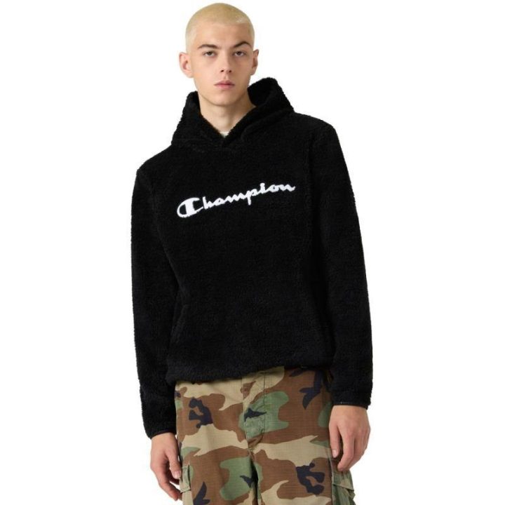 Vyriškas džemperis su gobtuvu Champion Hooded Top, juodas
