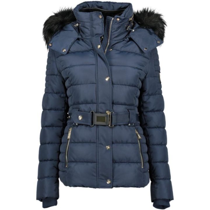 Moteriška pašiltinta parka Geographical Norway, tamsiai mėlyna