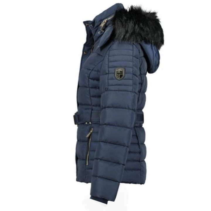 Moteriška pašiltinta parka Geographical Norway, tamsiai mėlyna