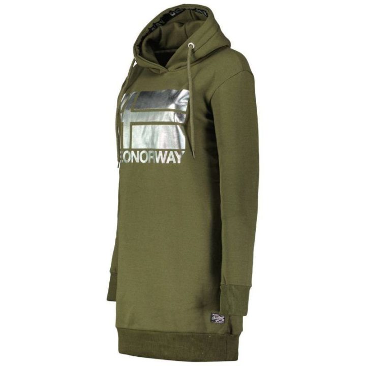 Moteriškas džemperis su gobtuvu Geographical Norway, chaki