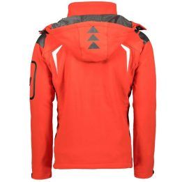Vyriška softshell striukė su gobtuvu Geographical Norway, raudona