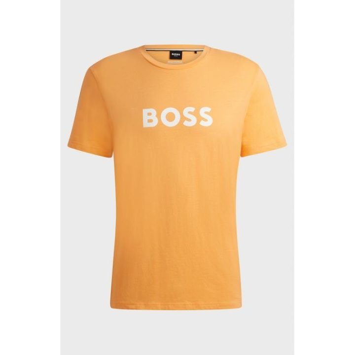 Vyriški medvilniniai marškinėliai Boss, oranžiniai