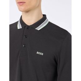 Vyriški polo marškinėliai su ilgomis rankovėmis BOSS, turkio