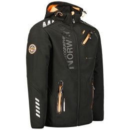 Vyriška softshell striukė Geographical Norway, juoda ir oranžinė