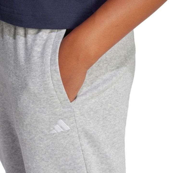 Moteriškos medvilninės sportinės kelnės adidas SL FC PT, pilkos