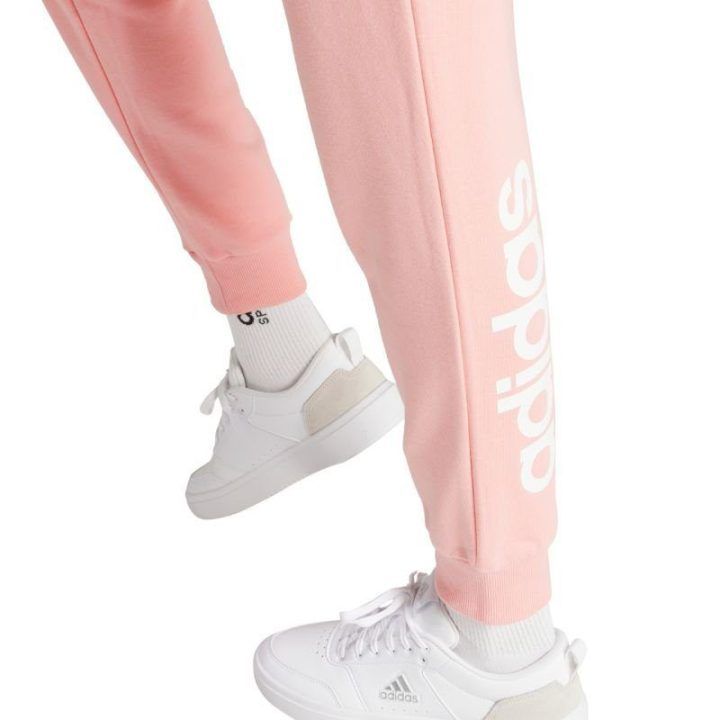 Moteriškos medvilninės sportinės kelnės adidas Linear
