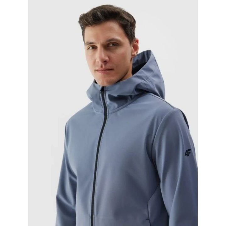 Vyriška vėjui atspari softshell striukė 4F, mėlyna