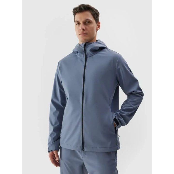 Vyriška vėjui atspari softshell striukė 4F, mėlyna