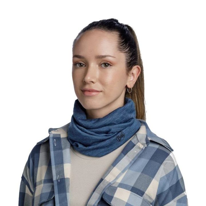 Merino vilnos šalikas-mova Buff Merino Lightweight, mėlynas