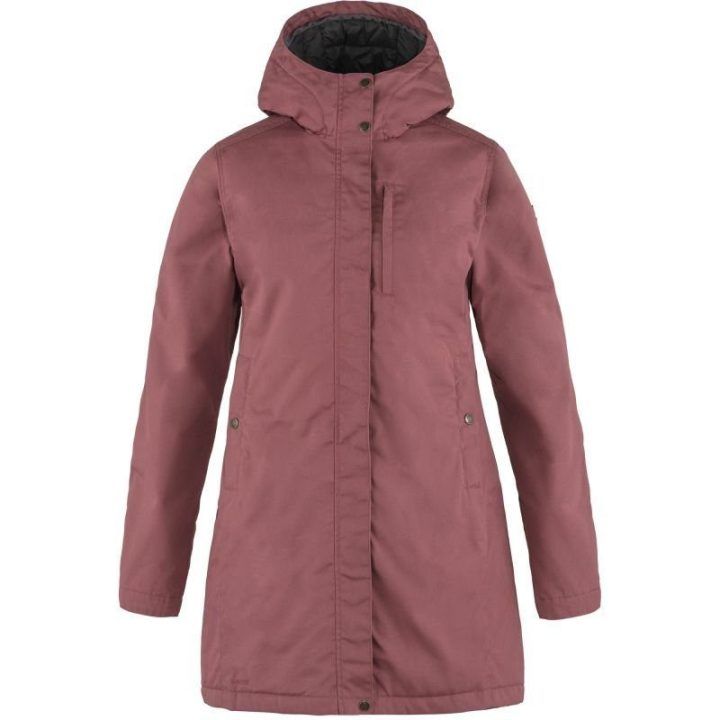 Moteriška pašiltinta parka Fjällräven Kiruna, violetinė