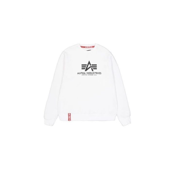 Vyriškas medvilninis džemperis Alpha Industries, juodas