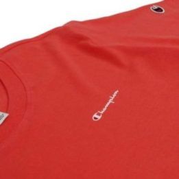 Moteriški medvilniniai marškinėliai Champion SS Tee, koraliniai