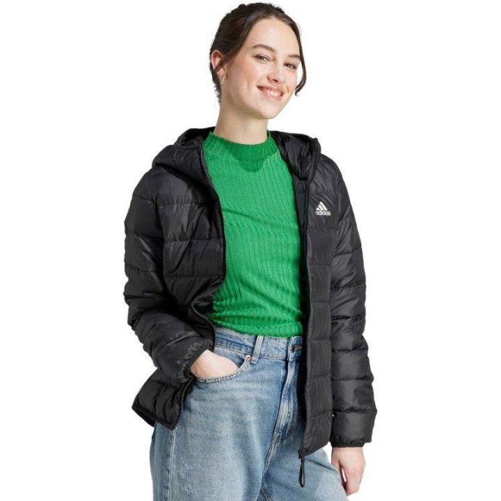 Moteriška pūkinė striukė adidas Essentials Light Down Hooded