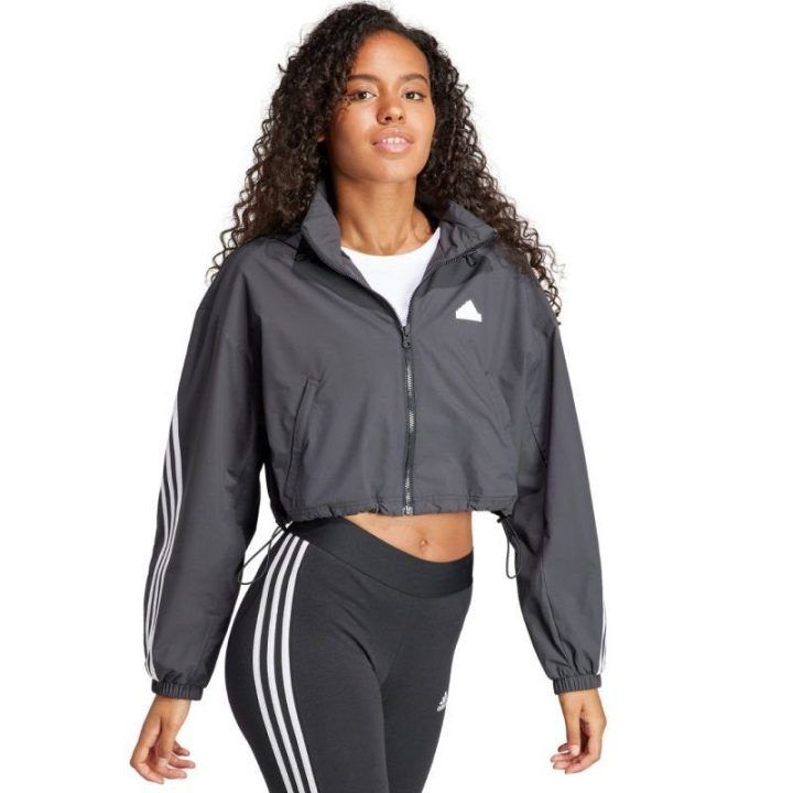 Moteriška laisvo kirpimo striukė adidas FI 3S WND WB