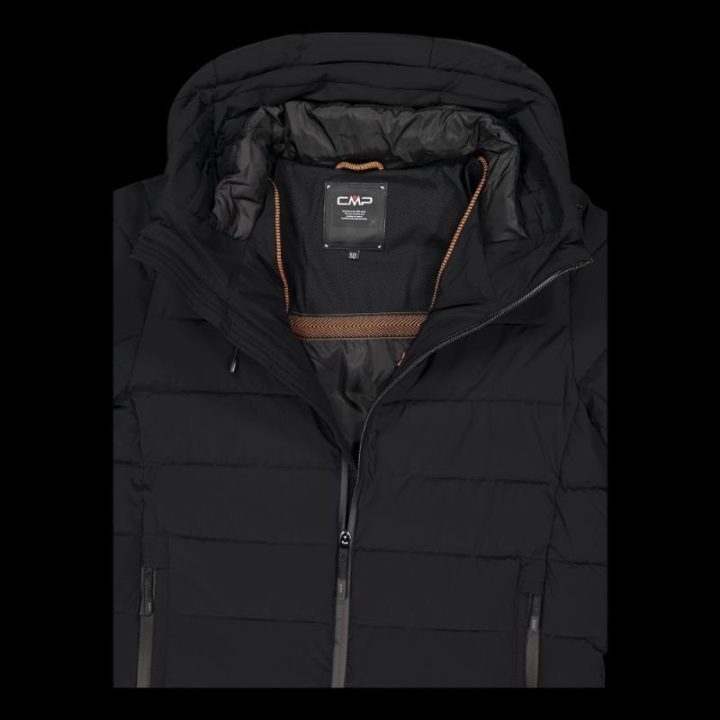 Vyriška žieminė striukė su gobtuvu CMP 34K0167/U901, juoda