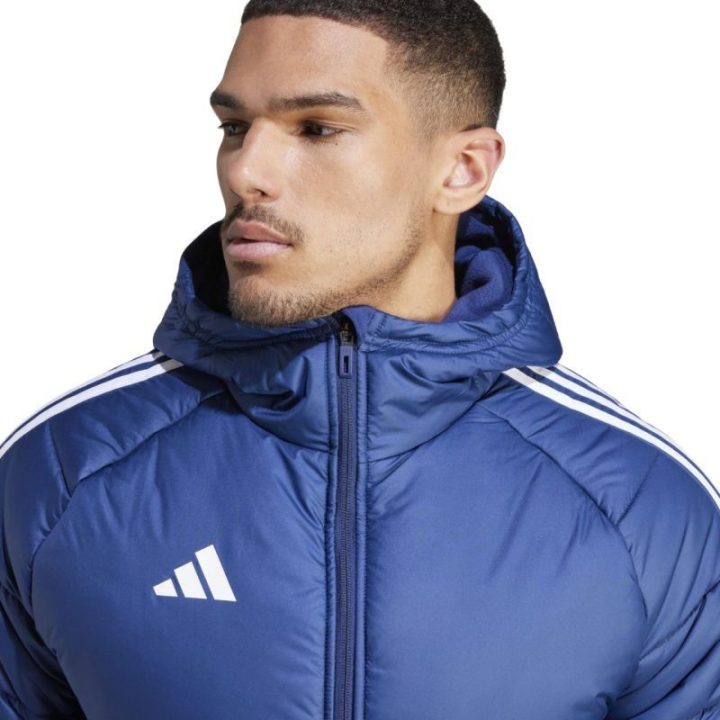 Vyriška ilga dygsniuota striukė adidas Tiro 24 Long, mėlyna
