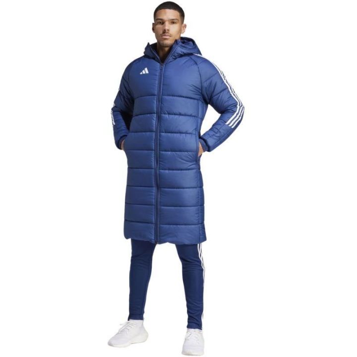 Vyriška ilga dygsniuota striukė adidas Tiro 24 Long, mėlyna