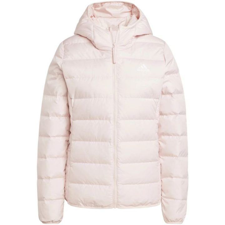 Moteriška pūkinė striukė adidas Essentials Light Down, šviesiai rožinė