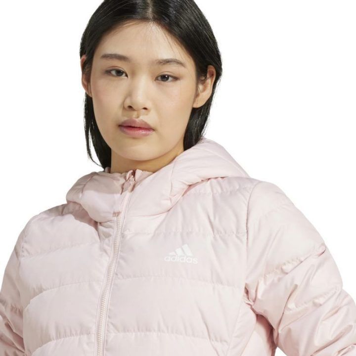 Moteriška pūkinė striukė adidas Essentials Light Down, šviesiai rožinė