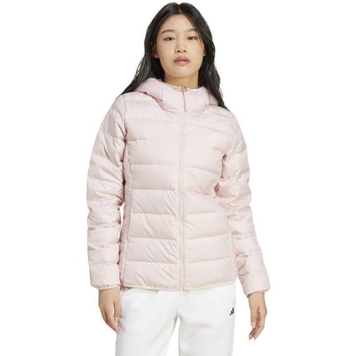Moteriška pūkinė striukė adidas Essentials Light Down, šviesiai rožinė