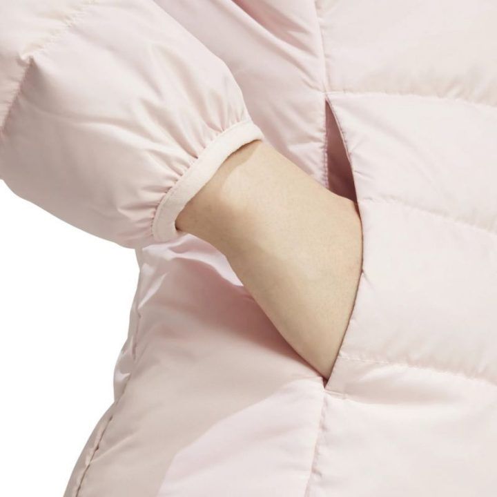 Moteriška pūkinė striukė adidas Essentials Light Down, šviesiai rožinė