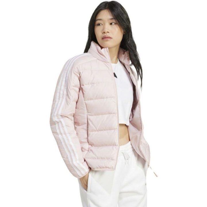 Moteriška pūkinė striukė adidas Essentials Light Down, šviesiai rožinė