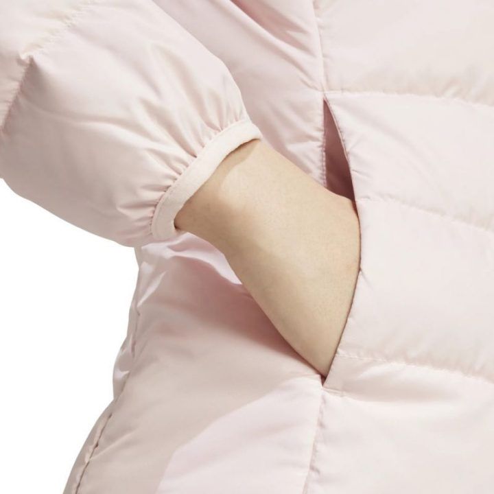 Moteriška pūkinė striukė adidas Essentials Light Down, šviesiai rožinė