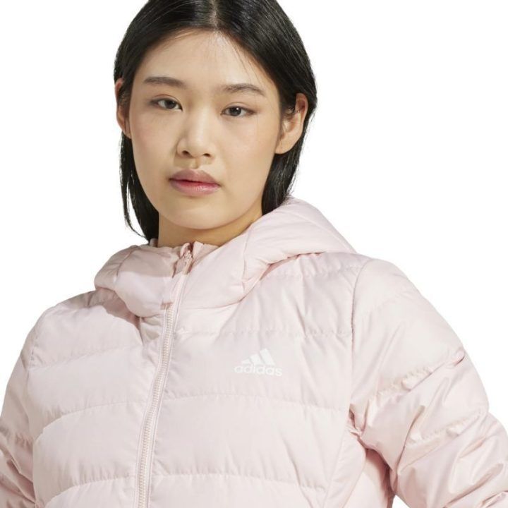 Moteriška pūkinė striukė adidas Essentials Light Down, šviesiai rožinė