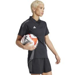 Moteriški polo marškinėliai adidas Tiro 24 Competition, juodi ir pilki