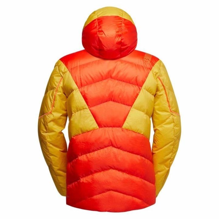 Vyriška pūkinė striukė La Sportiva Bivouac Down, raudona ir bambuko