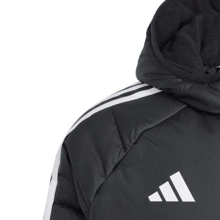 Vaikiška striukė su gobtuvu adidas Tiro 24 Winter, juoda