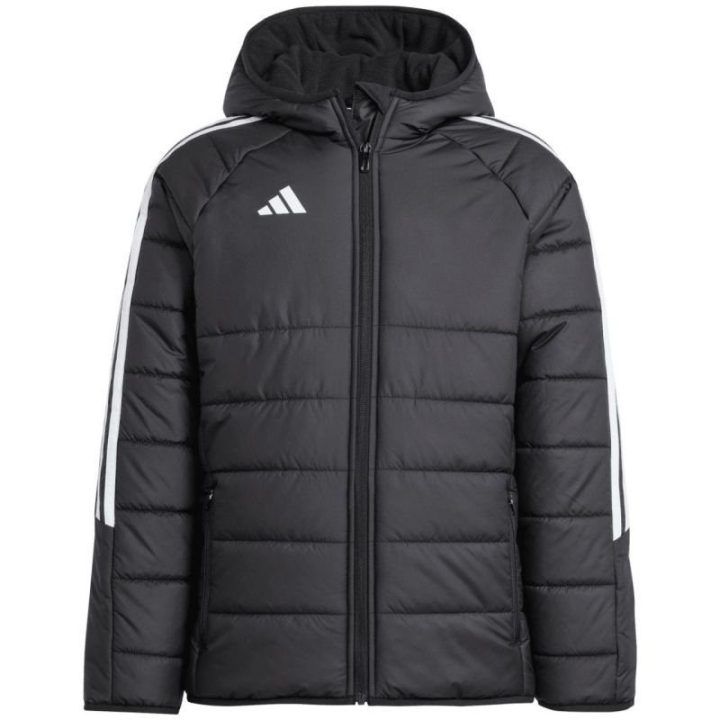 Vaikiška striukė su gobtuvu adidas Tiro 24 Winter, juoda