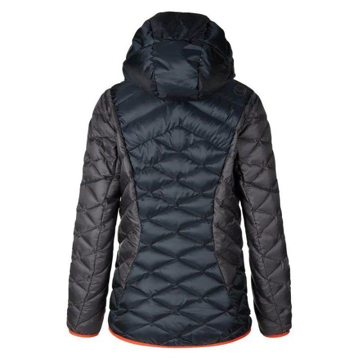 Moteriška pūkinė striukė La Sportiva Pinnacle, juoda ir raudona