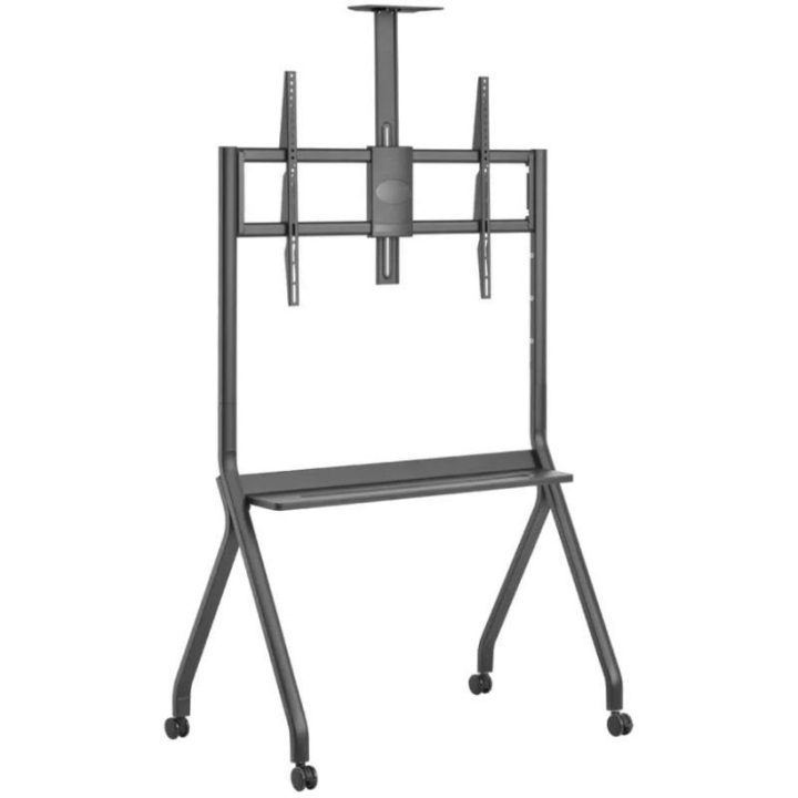 Mobilus televizoriaus stovas ART S-14, 55–100 colių, juodas