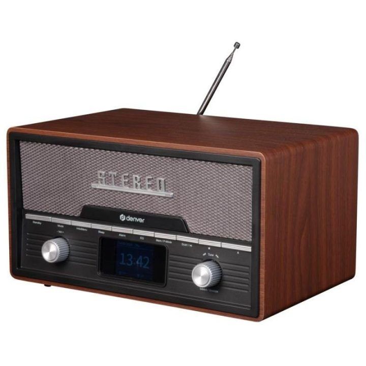 Denver MDA-525DW mikro sistema su CD grotuvu, medžio spalvos