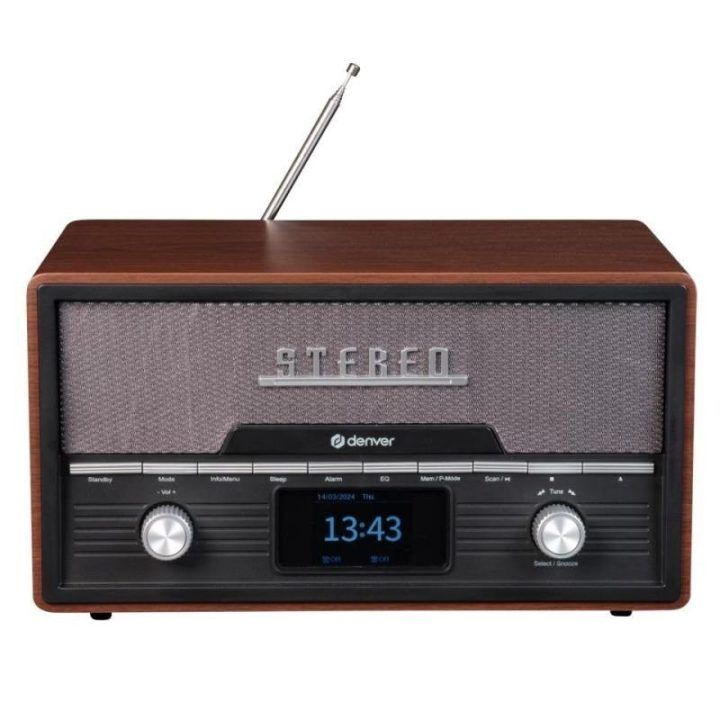 Denver MDA-525DW mikro sistema su CD grotuvu, medžio spalvos