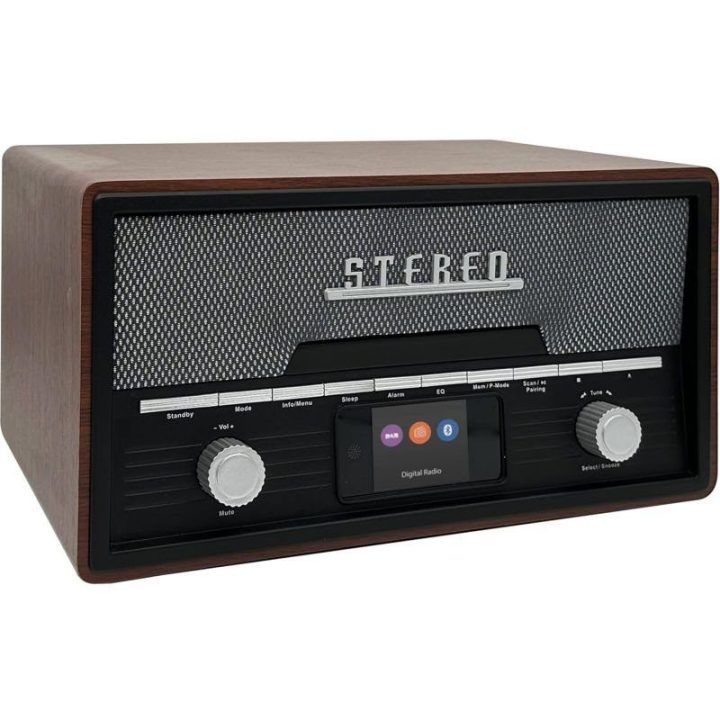 Denver MDA-525DW mikro sistema su CD grotuvu, medžio spalvos