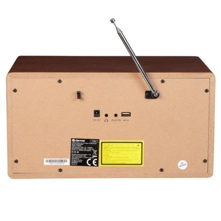 Denver MDA-525DW mikro sistema su CD grotuvu, medžio spalvos