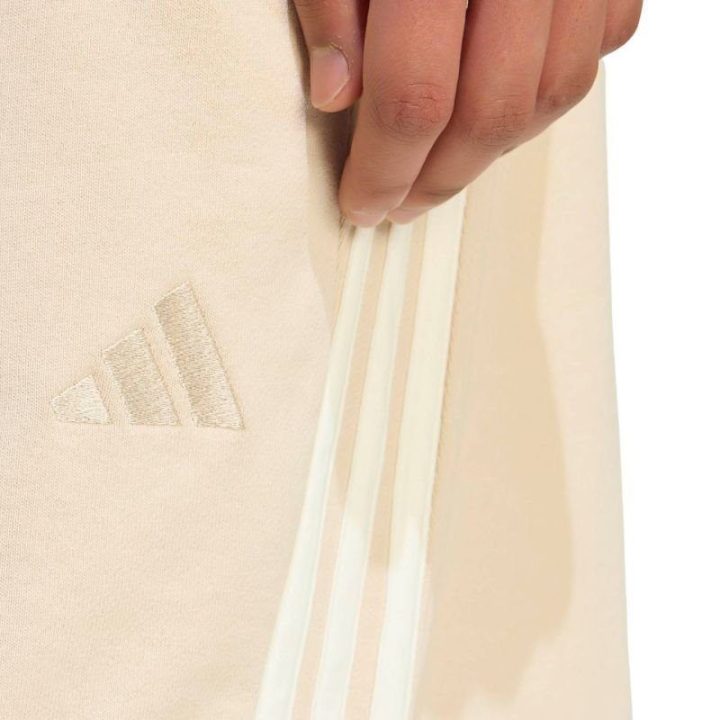 Vyriški medvilniniai šortai Adidas Kit 3-Stripes, smėlio