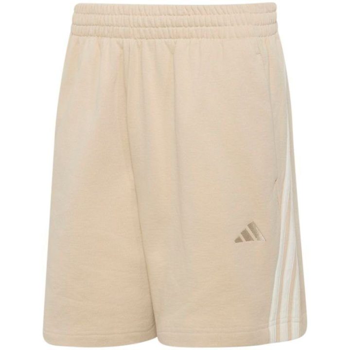 Vyriški medvilniniai šortai Adidas Kit 3-Stripes, smėlio